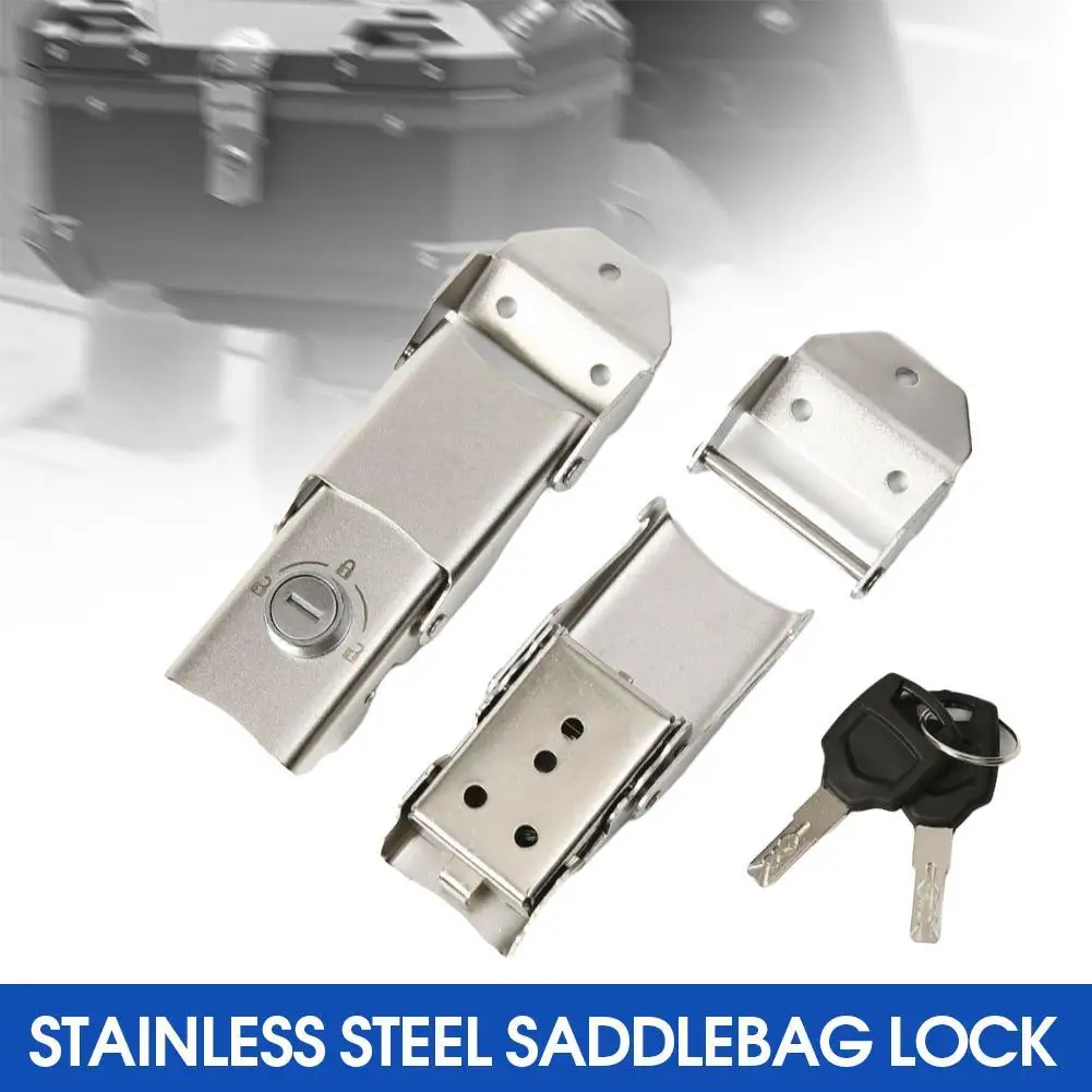 

1set Stainless Steel Spring Buckle Hasp Latch Tool Box Lock Iron Wooden Box Catch Duckbill Buckle Industrial Box Bag Sofa Buckle