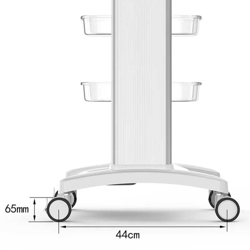 Comida Servindo Rolling Cart, Rolling Trolley, Organizador De Rodas, Armazenamento Estético, Mobiliário De Salão Médico