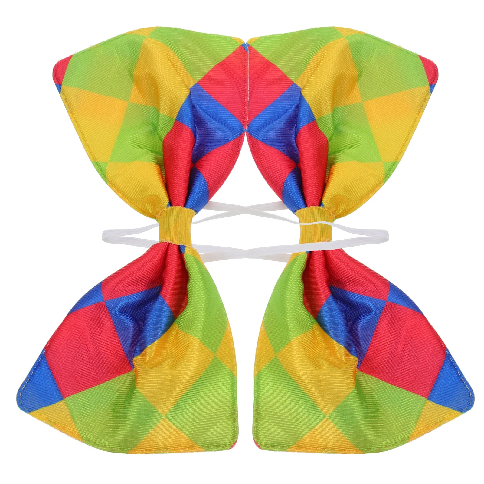 

2Pcs Oversized Jumbo Bowknot Tie Masquerade Performance Funny Party Bowtie Rainbow Design Cosplay Theme Celebration