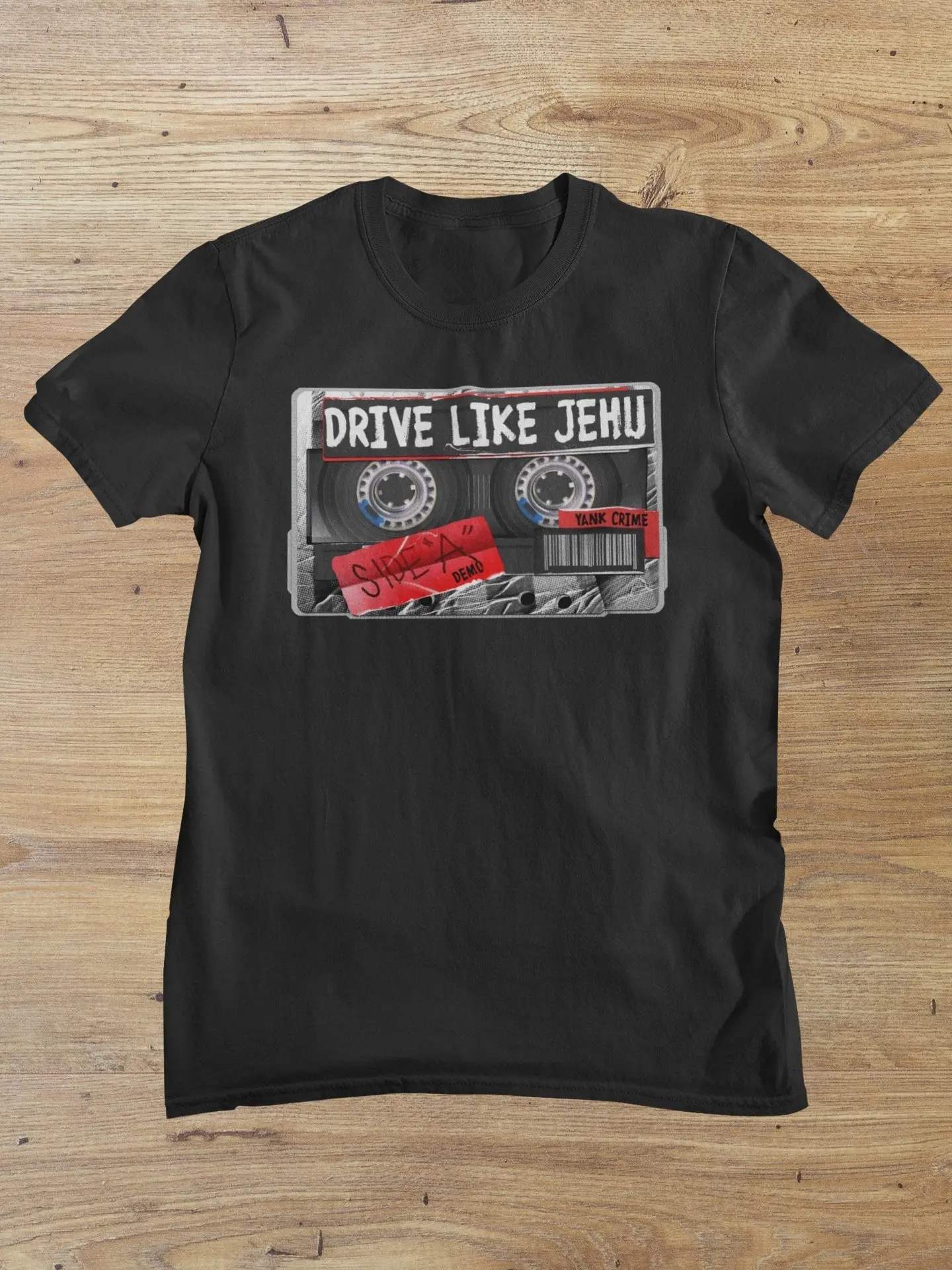 Drive Like Jehu T Shirt Retro Post Punk Cassette Tape Hardcore Band