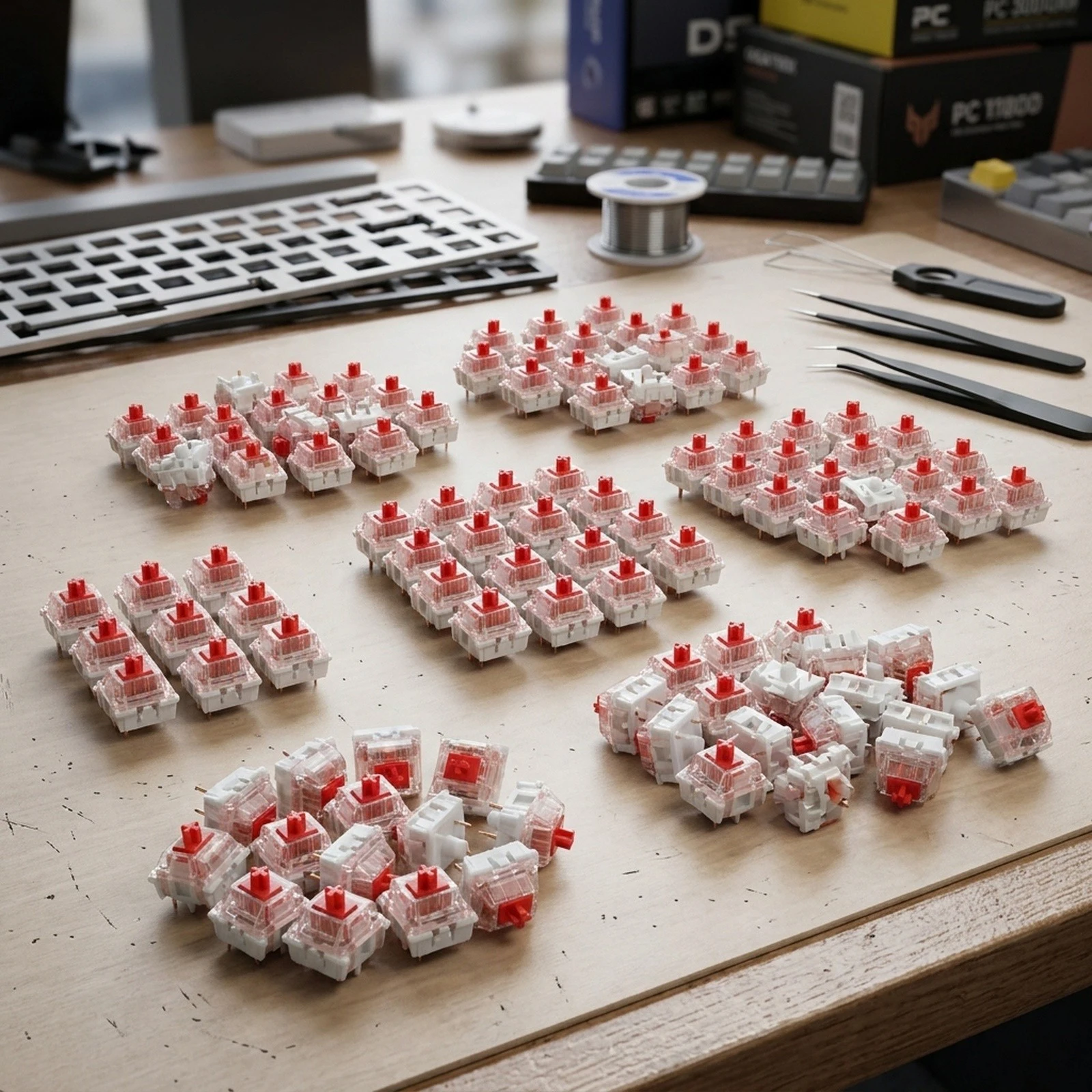 Quiet Environments Mechanical Switches Office Typing Switch Mechanical Keyboard Switches for ultra-Quiet Typing Experience