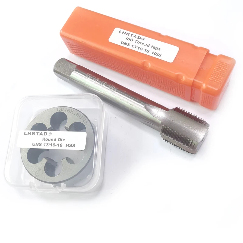 Hss Unified Fine Screw Tap e Die Grupo Torneiras Redondas Mão Direita Torneiras Finas Unf un 13 16 1612 un 13 Unf un 13 16 a 18 Onu 13 16 a 20