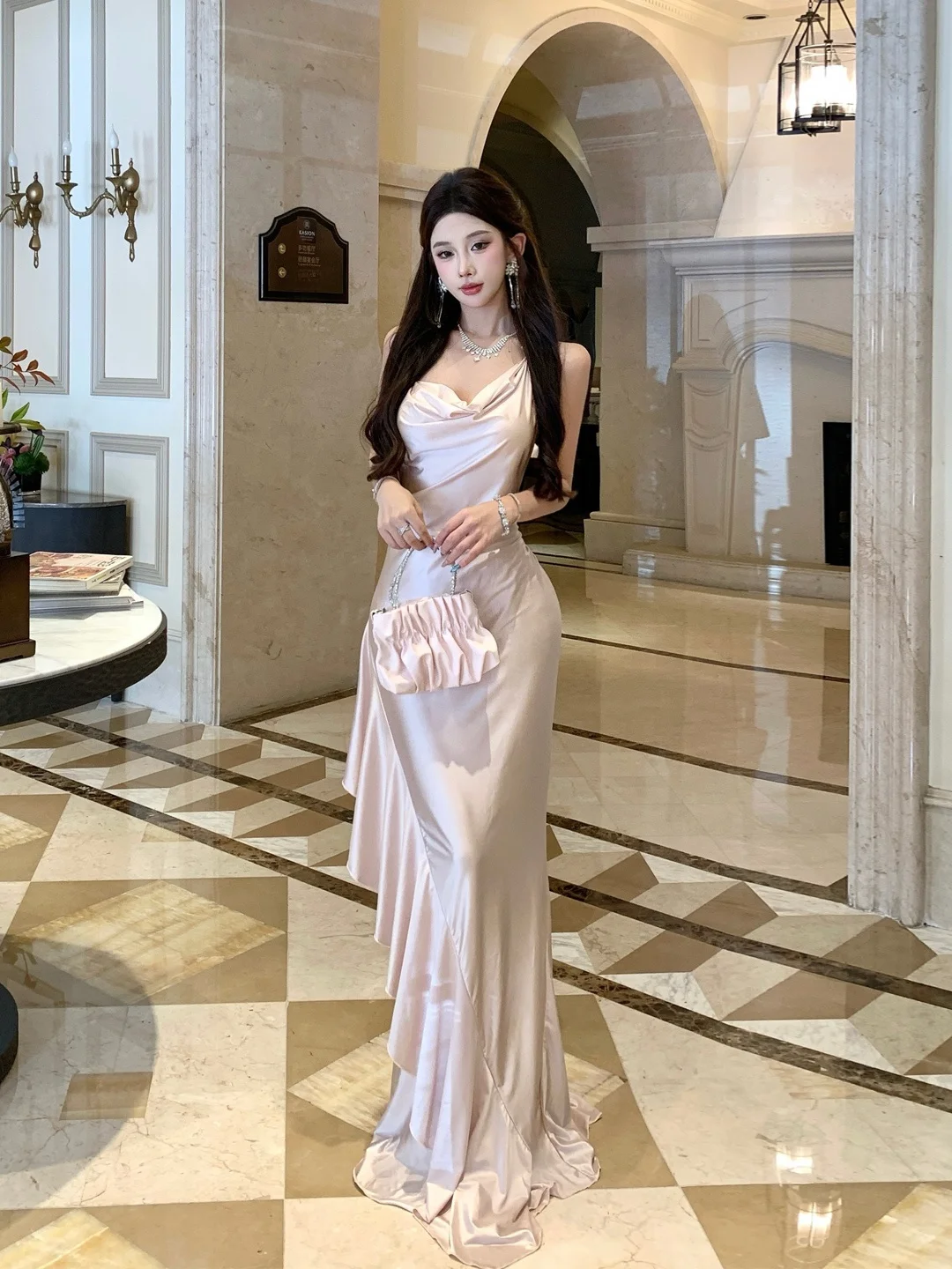 エレ サテン ネライン ドクター バースデー パー スモール ギフト ドクター ウィメンズ エレ バル ロング ドクター ファイオナブル イブニング ガウン