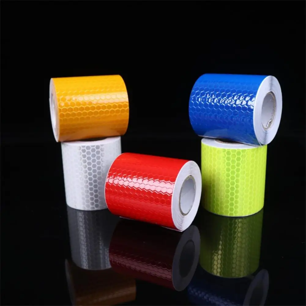 5cm*100cm Car Reflective Safety Warning Car Decoration Sticker Reflector Protective Strip Film Auto Motorcycle Sticker