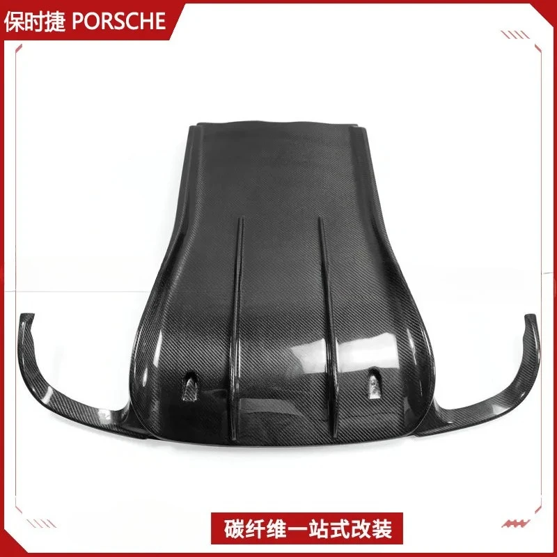 Applicable for Porsche 911 991 Carbon Fiber Modification Parts VORSTEINER Style Spoiler Rear Lip Base Plate Addition