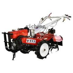 Zk Four-Wheel Drive Micro-Tiller Multi-Function Diesel Rotary Tiller Ditching Land-Turning Agricultural