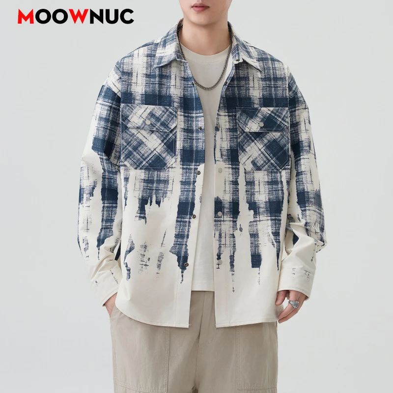Casual Shirt Long Sleeve Shirt For Men Men's Streetwear Mens Clothing Camisas Blouse Spring Autumn Streetdress Hombre Plus Size