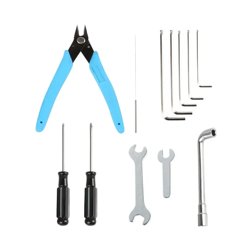 Universal 3D Printer Tool Kit FDM Maintenance Accessories Nozzle Cleaning Brush Scraper Pliers Tweezers Compatible with