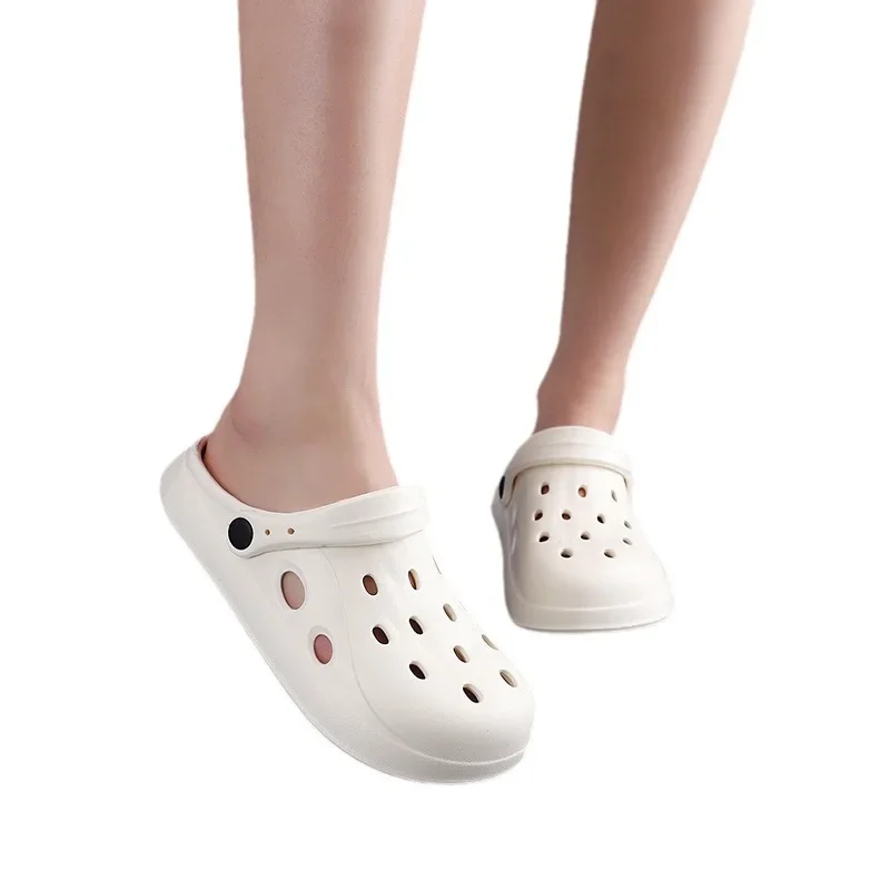 Sandali da spiaggia estivi da uomo Zoccoli da giardino casual unisex Sandali incrociati con punta larga per esterni per pantofole da doccia antiscivolo da donna