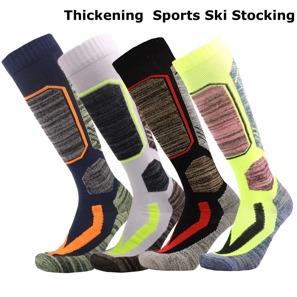 

1 Pair Winter Warm Thickening Ski Stockings Hiking Socks For Women Men Children Anti-Cold Skiing Outdoor High Sports Stockings