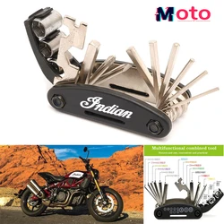 For Indian FTR 1200 S FTR1200 Carbon / Rally Chief VINTAGE Scout Motorcycle CNC Tool Repair Screwdriver Set & Helmet lock