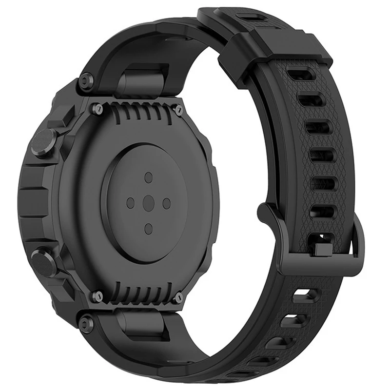 حزام (استيك) ساعة ل Huami Amazfit T-Rex قابل للتعديل استبدال الرياضة سيليكون الفرقة ل Amazfit T-Rex Pro Smartwatch سوار الأشرطة