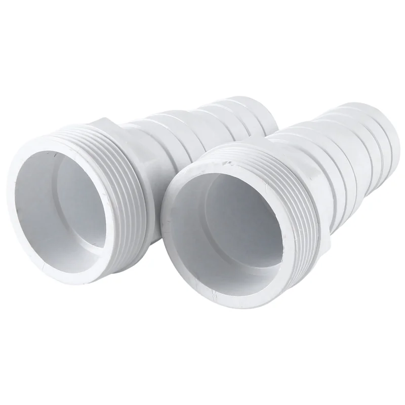 

B28C-4Pcs Hose Adapter 1-1/2Inch And 1-1/4Inch Male 3-Way Washer Hose Connection For Hot Tubs Swimming Pool Hose Connector