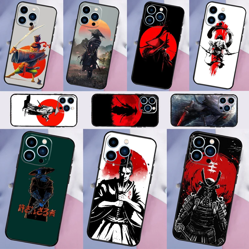 

Japan Samurai Ninja Case For Xiaomi Redmi Note 14 Pro 13 12 11 9 10 Pro 11S 12S Cover For Redmi 13C 10C 12C 14C