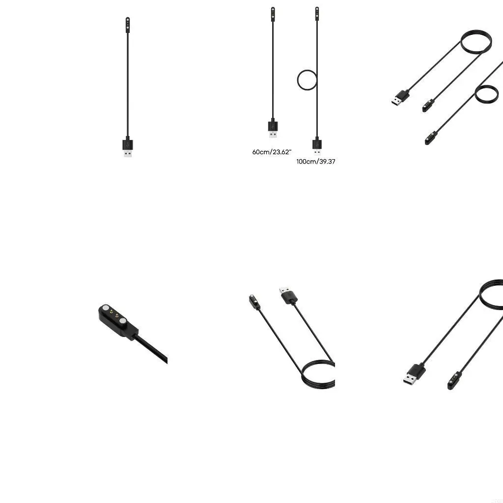 60/100cm 磁気 USB 充電 SmartWatch ドック充電アダプター用