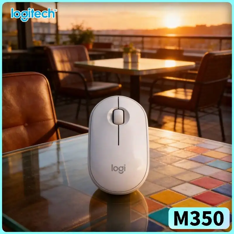 Logitech M350 Portable Optical Mouse - 77g Lightweight, Silent Clicks, 10m Range, Dual Mode, PC Mac iPad Fit