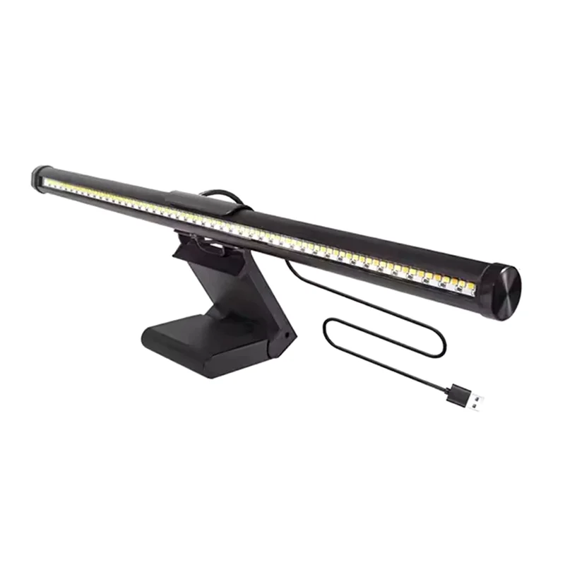 

A03F-Flat/Curved Screen Compatible Monitor Light Bar-LED Desk Lamp Eye Caring With Dimming Functionality For Home/Office/Study/G