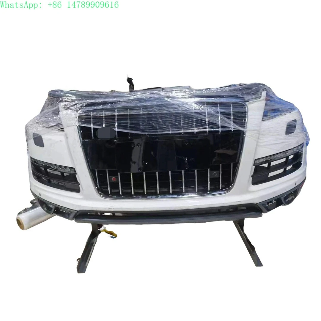 

Suitable for Q7 (2014 Model) Front Bumper Assembly, Front Bumper Grille, Headlights, Bolt-On, Replacement Bumper Kit