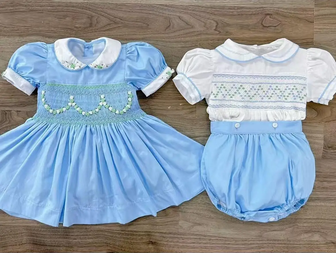 

0-12Y Baby Girl Summer Handmade Embroidery Vintage Princess Dress for Birthday Photography Holiday Eid A283