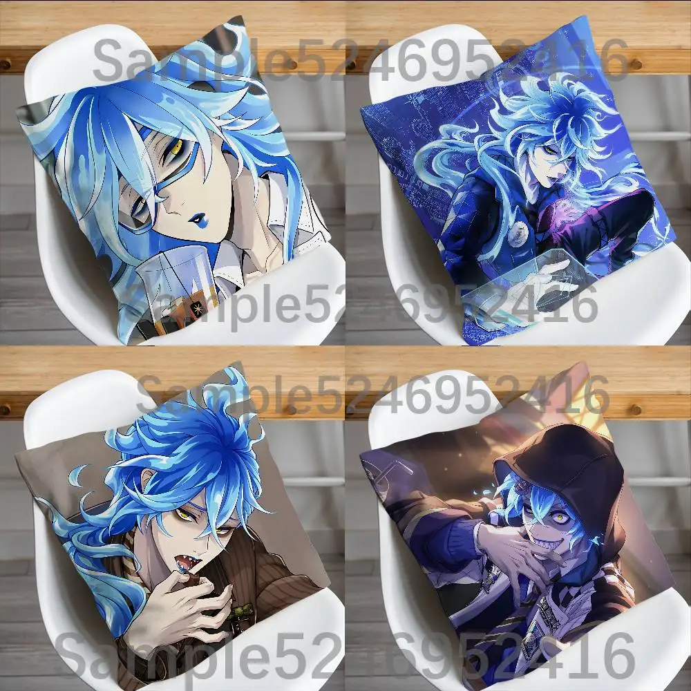 I-Idia Shroud T-Twisted Wonderland Pillow Case Short Plush Sofa Decorative Gift Home Double-sided Printing Cushio
