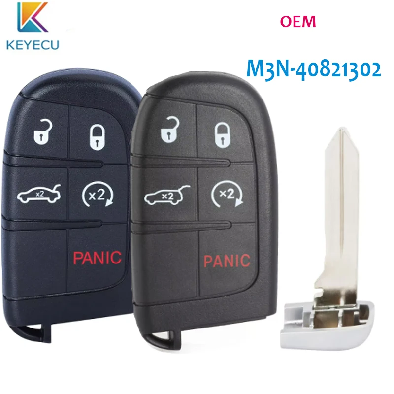 KEYECU Original Smart Remote Key Fob for Jeep Grand Cherokee 2014 -2021 Dodge Charger Challenger Dart 2011-2018 5 BTNS 433MHz