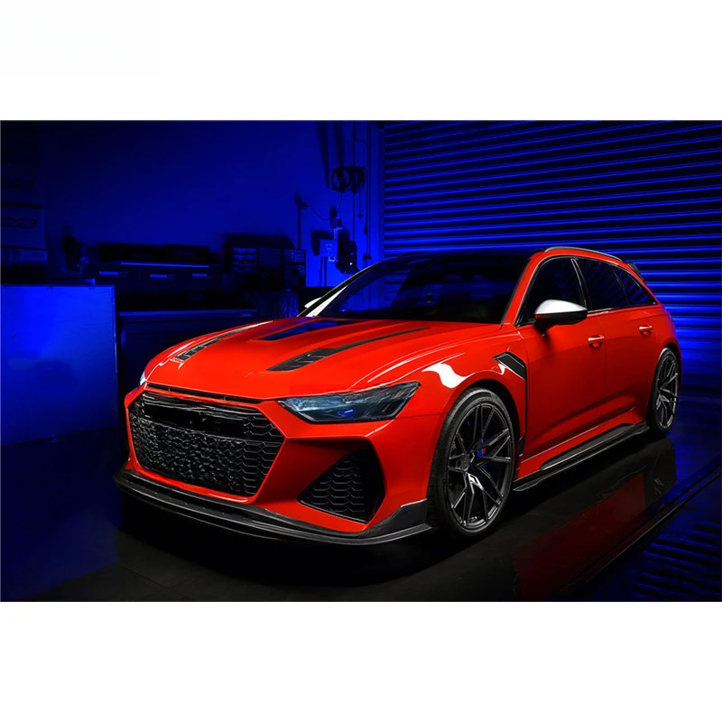 

Hot selling BKSS Style Carbon Fiber Car Side Skirts for RS6 C8 2019-2022