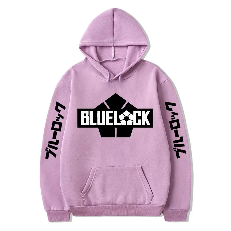 CyJapan Anime Blue Lock Cool fútbol diseño de logotipo hombres mujeres sudaderas con capucha moda dibujos animados Manga invierno Harajuku Sudadera de manga larga