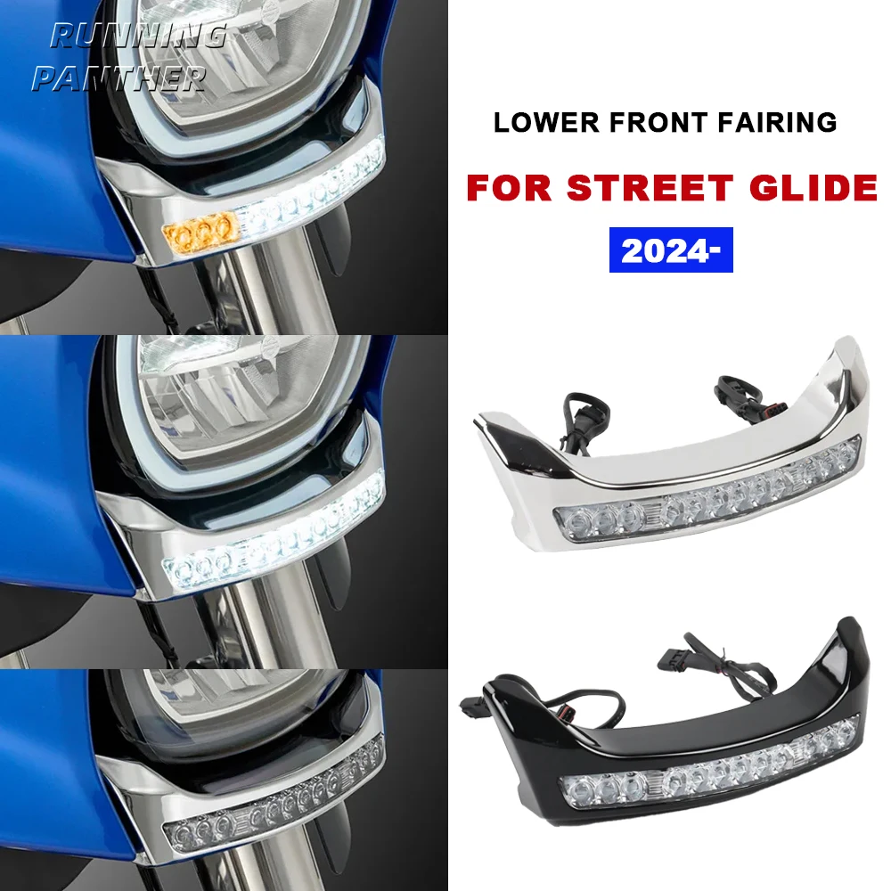 

LED Low Front Fairing Light Kit For Harley CVO Street Glide Ultra FLHXU FLHX FLHXSE Motorcycle Accessories 2023 2024 2025
