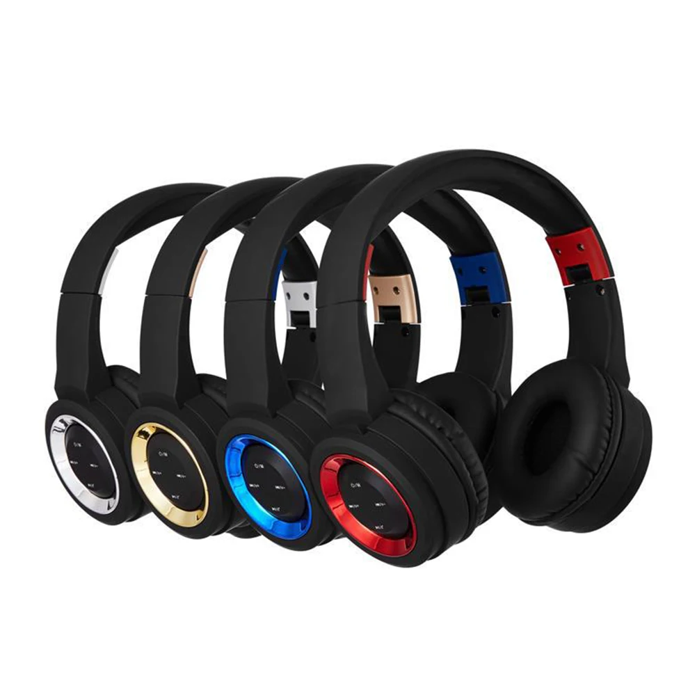 

Wireless Headphones Noise Cancelling Over Ear Headset Pu Earpads Tr905 .1 Black Silver Lightweight Bass Enhanced