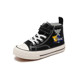 Canvas Disney Kinderen Print Vier Seizoenen Sport Jongens Tennisschoenen Kids Meisjes Tom En Jerry High-Top Casual Cartoon Comfort Schoenen