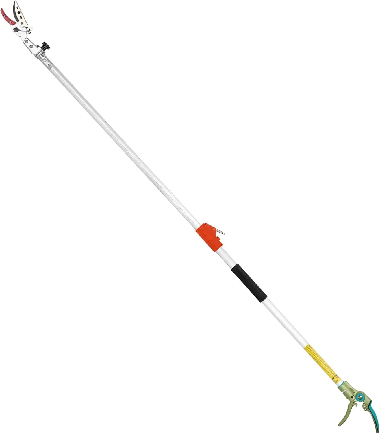 

Extendable Tree Pruner, 3.67-5.45 FT Telescopic Pole Pruner, Lightweight Aluminum Handle, Teflon-Coated Blade, Cuts Up to 1/2