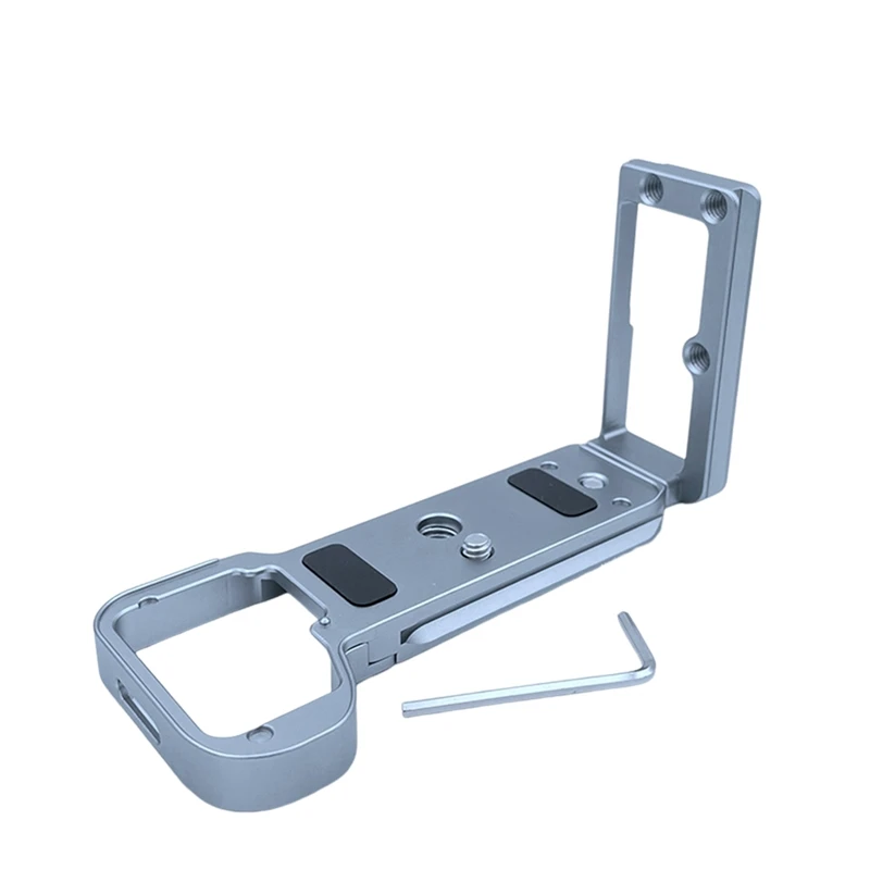 X11A Quick Release Plate L Bracket Camera Grip for SONY A7C2 A7CR Camera Hand Grip Base Vertical L Bracket Silver Gray