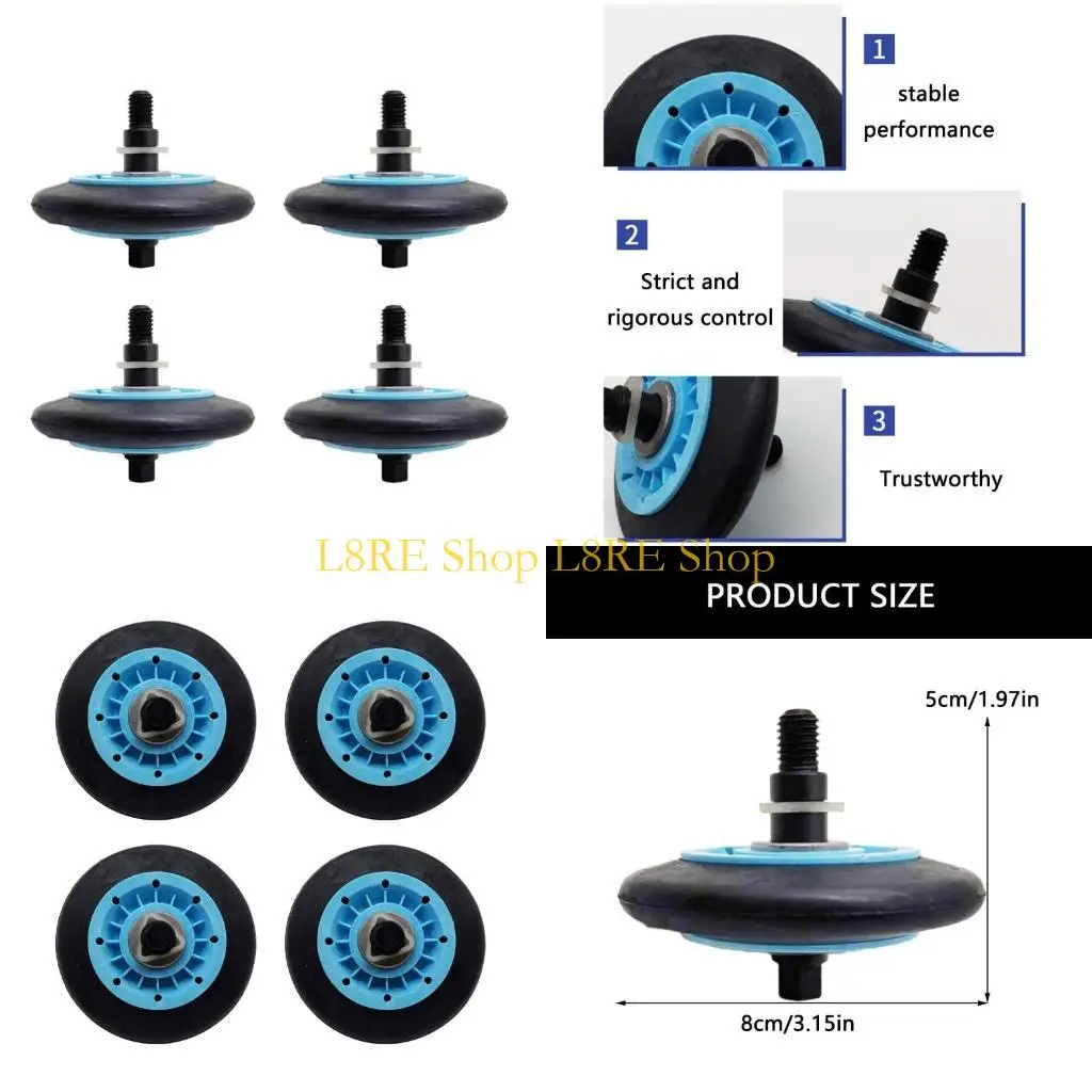 L8RE 4PCS DC97-16782A Roller tambor secador fácil reemplazo instalación para AP4373659