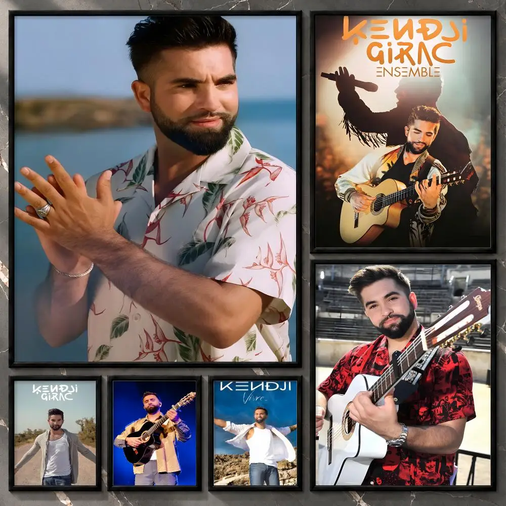 Musicart-Profile-Collectible-Performance-Songwriter Kendji Girac Poster Aesthetic Unframed Wall Prints for Bedroom & Living Room