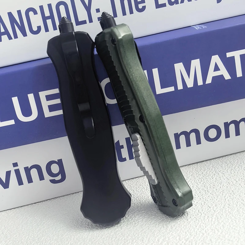 

Складные ножи BM3300 OTF BM Tech с лезвием CPM-D2, портативные ножи для кемпинга и активного отдыха, рукоятка из цинково-алюминиевого сплава, универсальные инструменты EDC