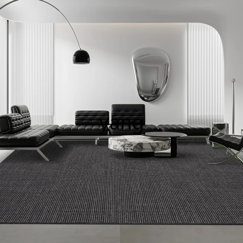 L'm'm Living Room Wool Blend Simple Modern Nordic Bedroom Advanced Gray and White Vertical Stripes