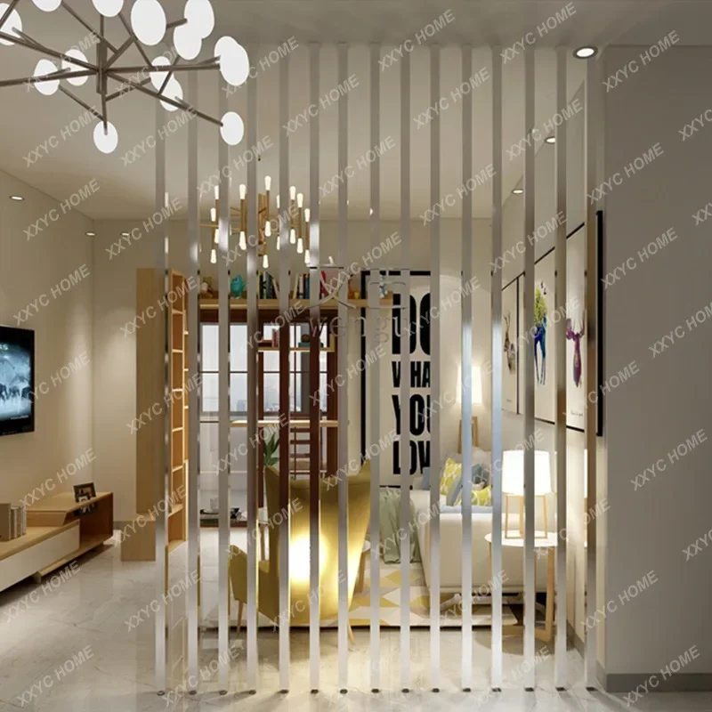 Custom Nordic Entry Iron Partition Screen Living Room Office Partition Design Partition Wall Home Room Bedroom Separation