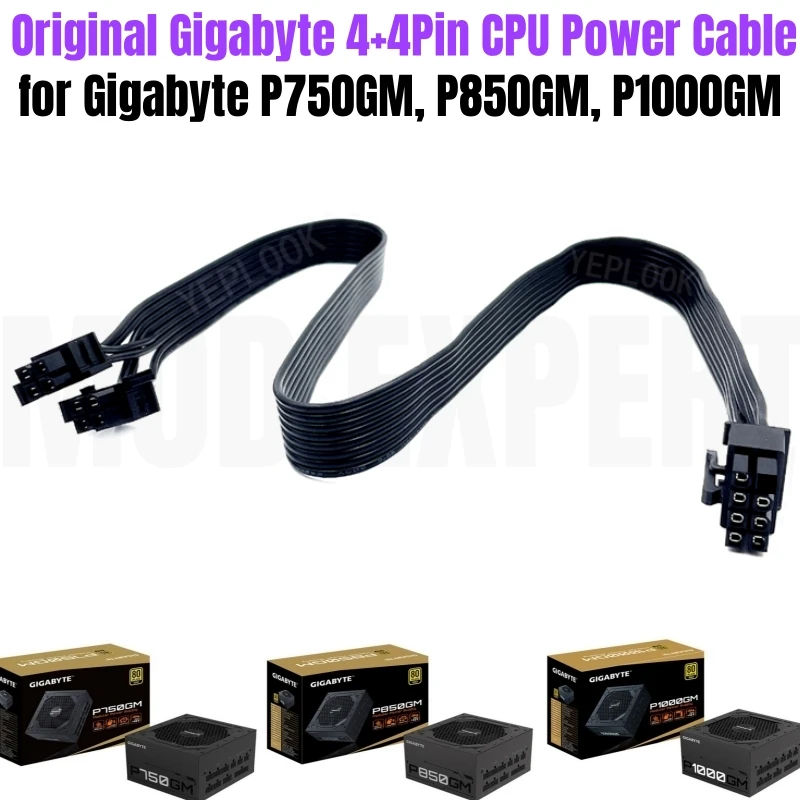 

Original Gigabyte CPU Power Cable PSU 8Pin to 4+4Pin EPS12V for GP-P750GM, GP-P850GM, GP-P1000GM Gold Modular Power 60CM 18AWG