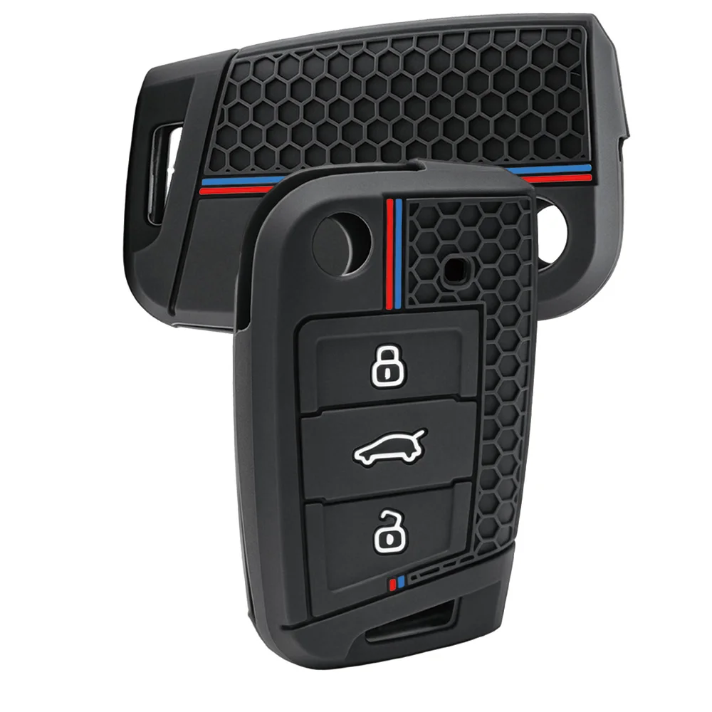 Protective Silicone Key Cover For Volkswagen Golf 7 MK7 Tiguan MK2 Passat B8 For Skoda Octavia A7 Superb For Seat Precise Fit