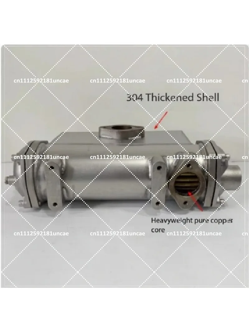 Boat Engine Heat Exchanger Water to Water Cooling System 300/400 Stainless Steel Finned Tube
