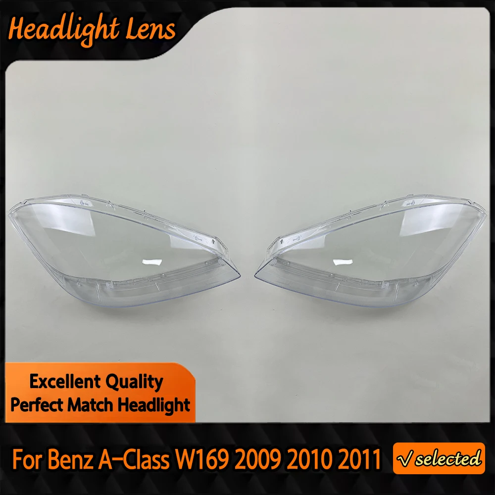 

For Mercedes-Benz A-Class W169 2009 2010 2011 Lampshade Lamp Shade Headlight Shell Transparent Headlamp Cover Lens Plexiglass