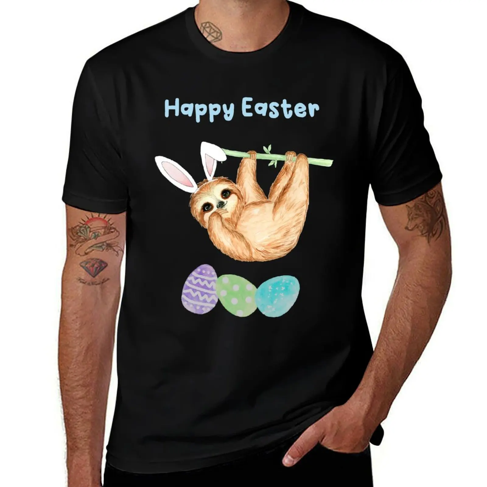 

Easter sloth. T-Shirt Cool Feeling Summer Tee Shirt