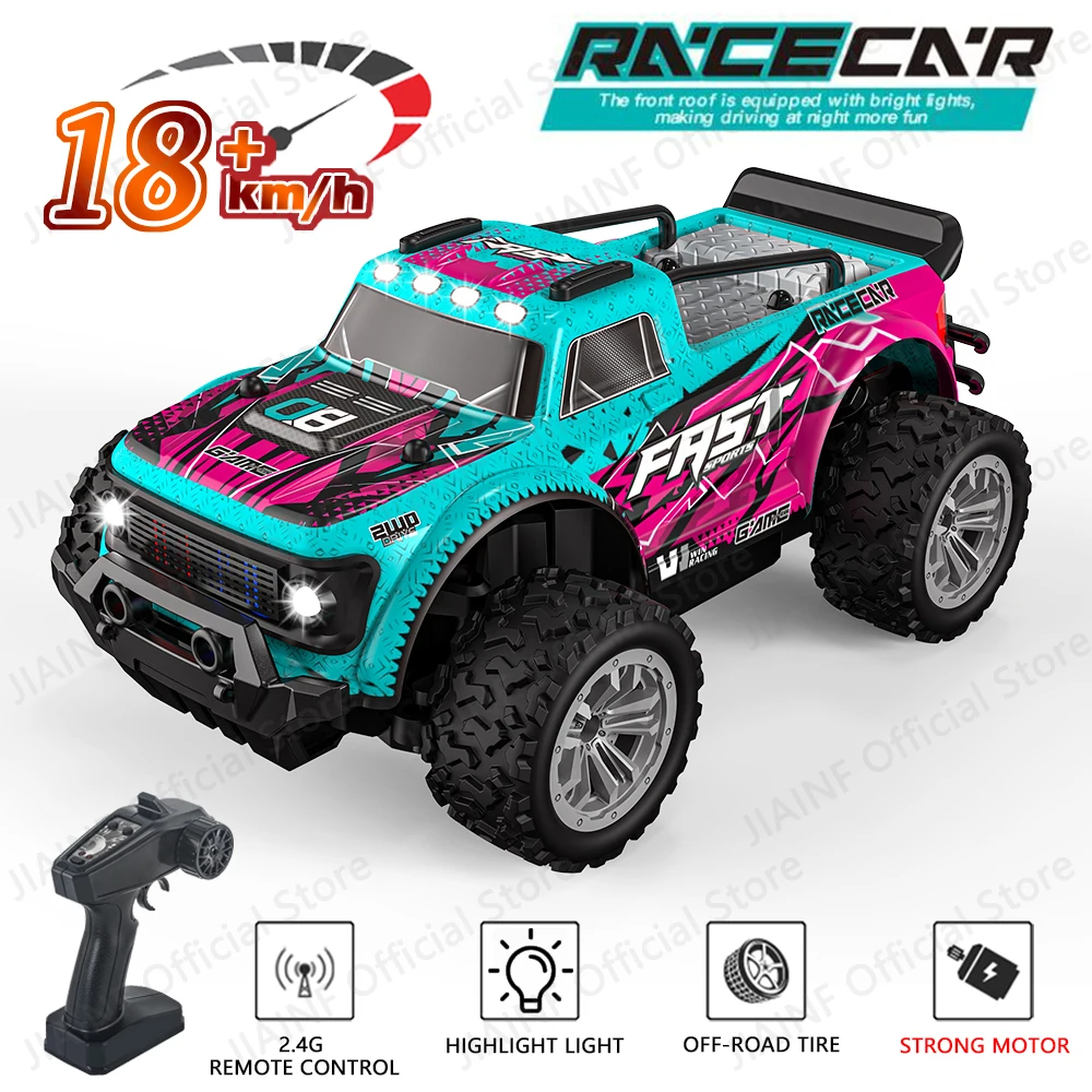 

KF24 KF23 1:20 2.4G Model RC Car With LED Light 2WD Off-road Remote Control Climbing Vehicle Outdoor Cars Toys Gifts for Kids