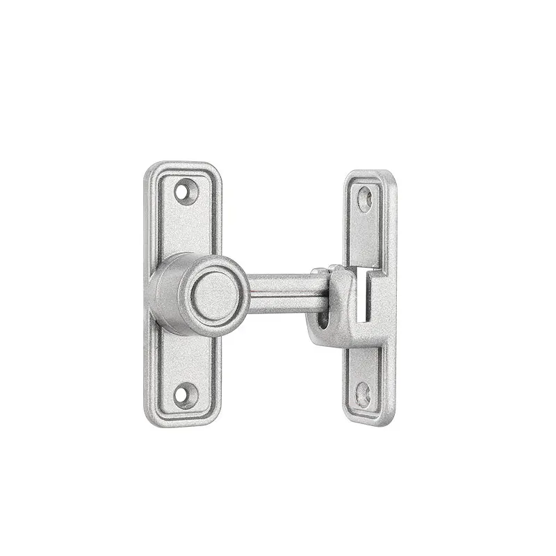 1PC Frosted No-punch Door Latch Door Bolt 90 Degree Sliding Door Lock Latch Toilet Bathroom Locks