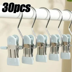 Stainless Steel Clothespins Laundry Clothes Pegs Hook Portable Hanging Clothes Clip Wardrobe Clothes Organizer Hanger