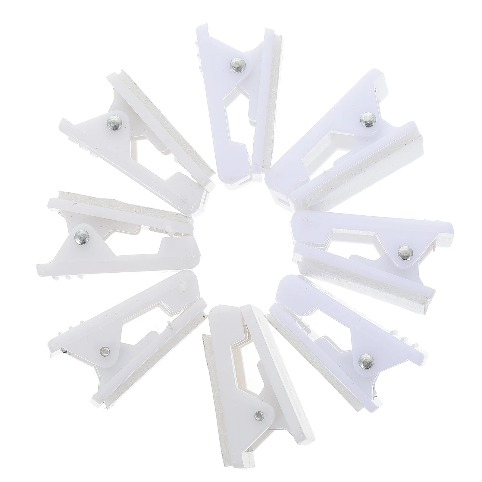 

25pcs Badge Clips Plastic Card Holder Clamps For Id Work Badges Name Tags Certification Wear Resistant Fasteners