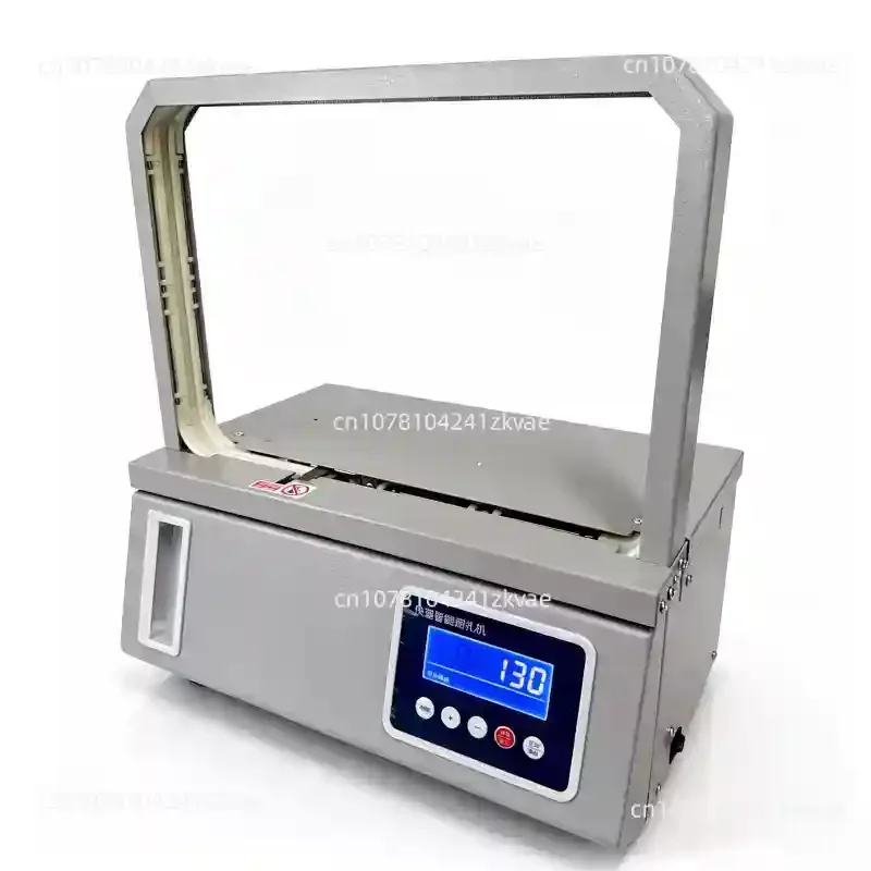 Small Automatic OPP Band Strapping Machine for Supermarket Fresh Vegetable Packaging English System New Equipment