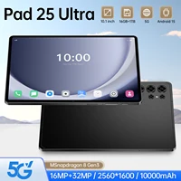 Original Pad 25 Ultra 2025 nueva tableta Snapdragon pantalla de alta definición de 10,1 pulgadas Global 10000mAh 5G tableta WiFi de doble tarjeta