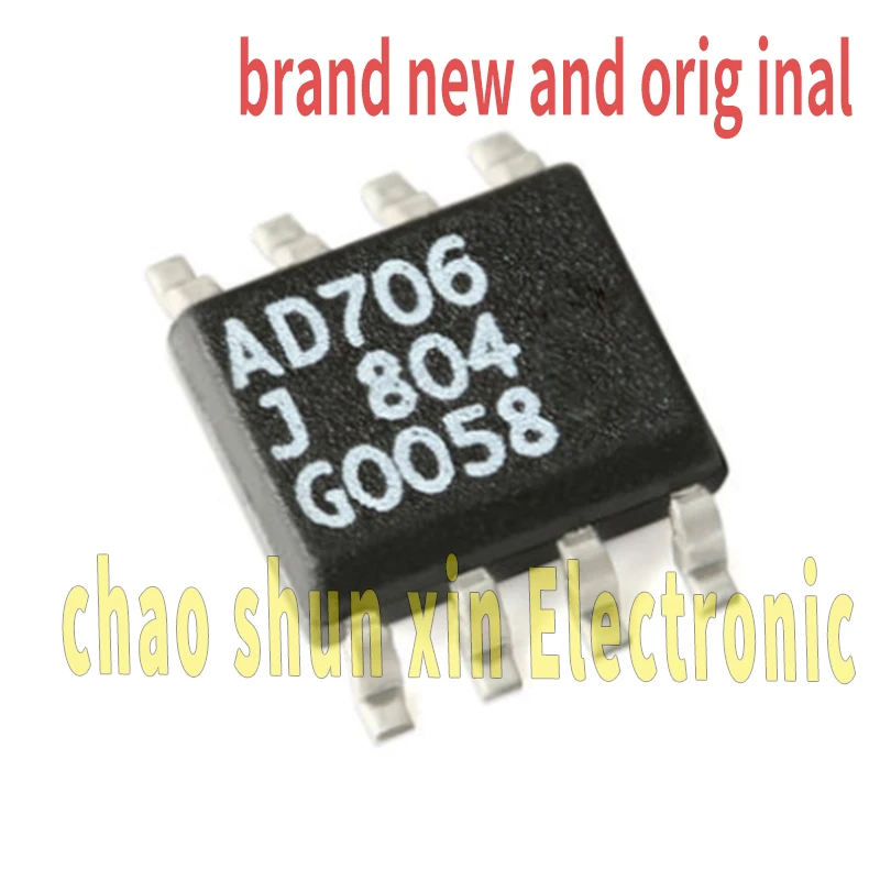 Ad706Jrz Brand New Original Smd Sop-8 Current Dual Operational Amplifier Chip Silk Screen Ad706