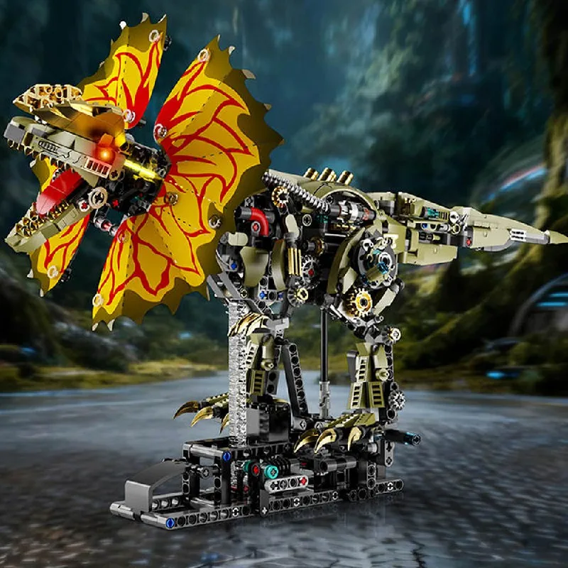 Mechaniczny zestaw klocków konstrukcyjnych Smok z podwójną koroną Architektura Technik Modularny model mechaniczny Kreatywne zabawki Prezenty dla dorosłych i dzieci